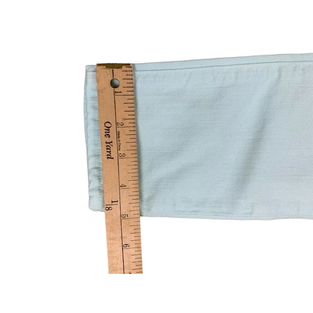J. Crew Skinny Jeans Women's Size 24 Mint Green Light Denim Ankle Length A2484